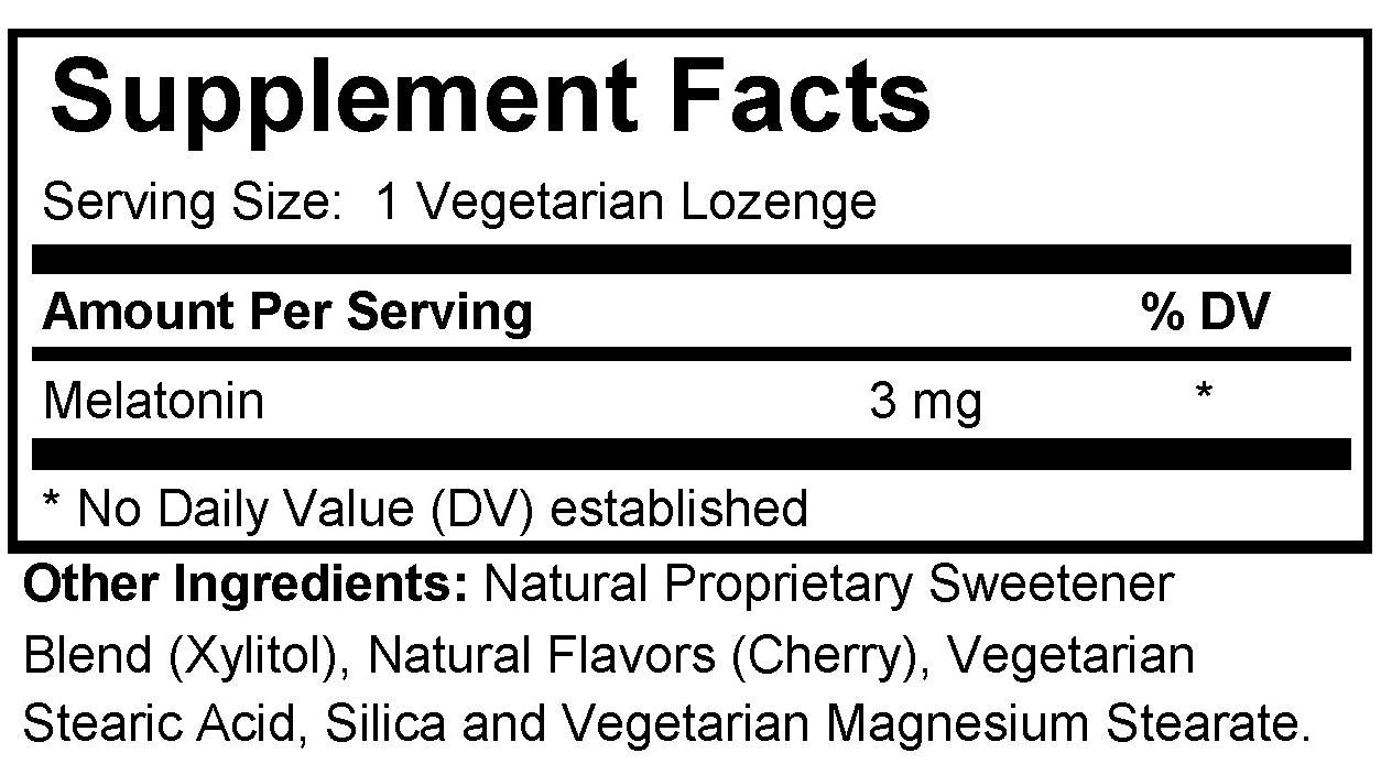 Melatonin 3 mg Lozenges (Sleep Support)