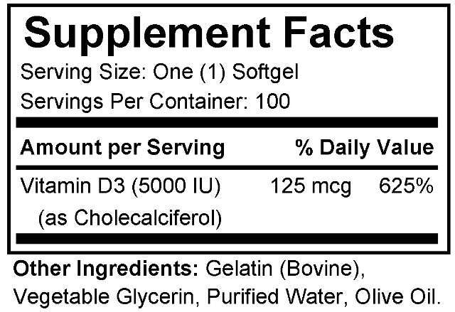 Vitamin D 5,000 IU