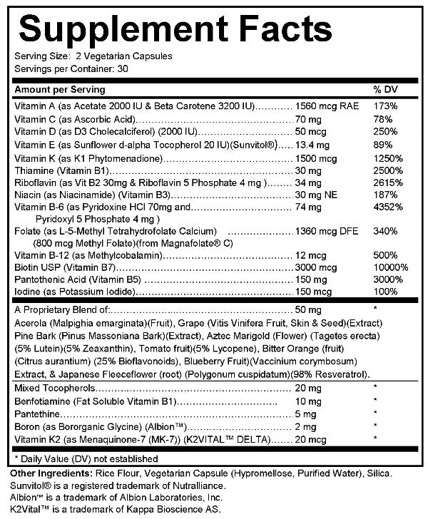 Just Vitamins (with Antioxidant Support)