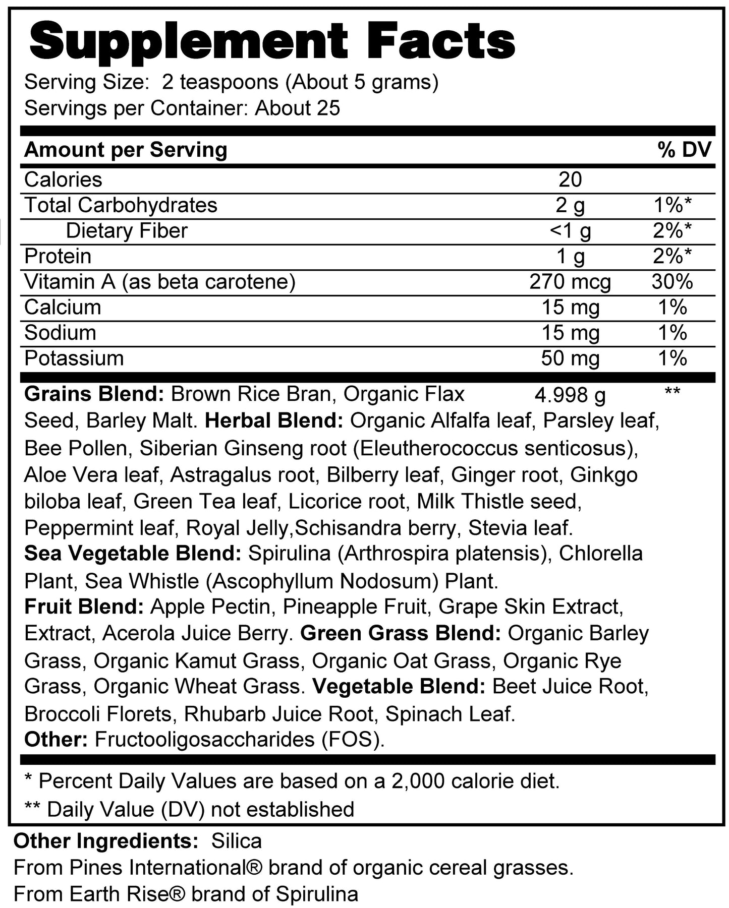 Mighty Greens Powder