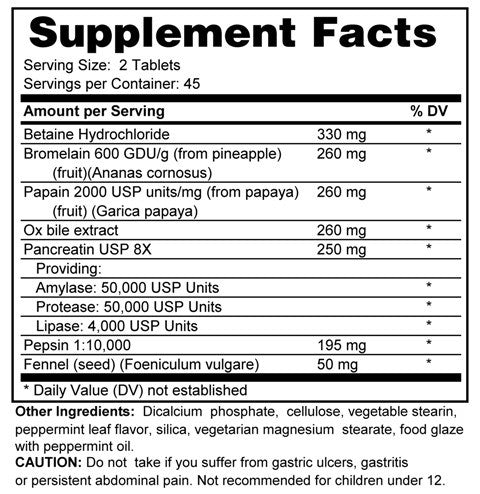 HCL Enzyme Support