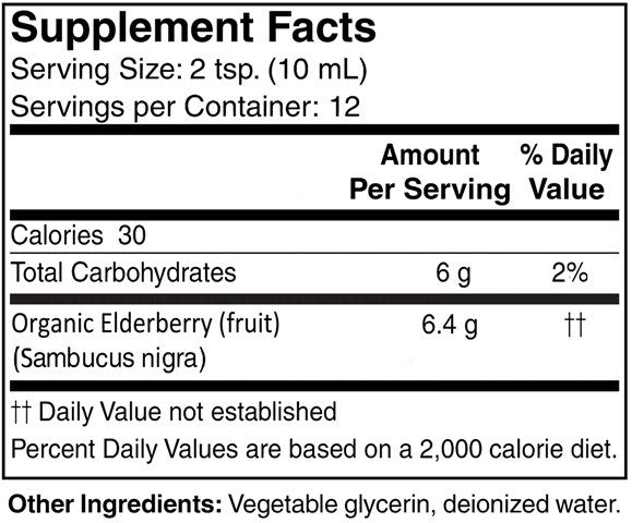 Organic Elderberry Extract