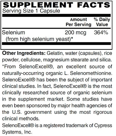 Selenium 200 mcg