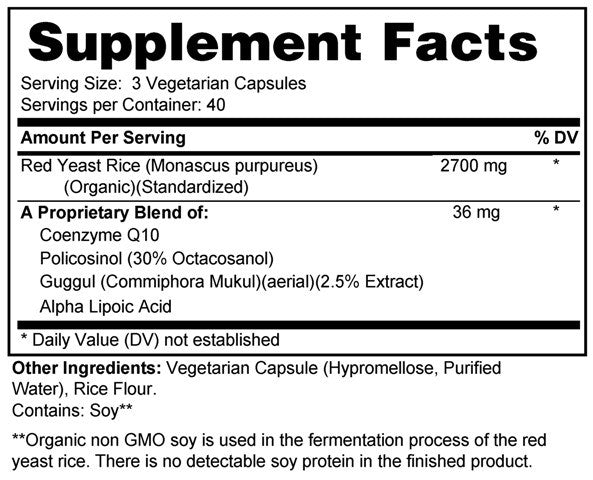 Cholesterol Control (with Organic Red Yeast Rice)