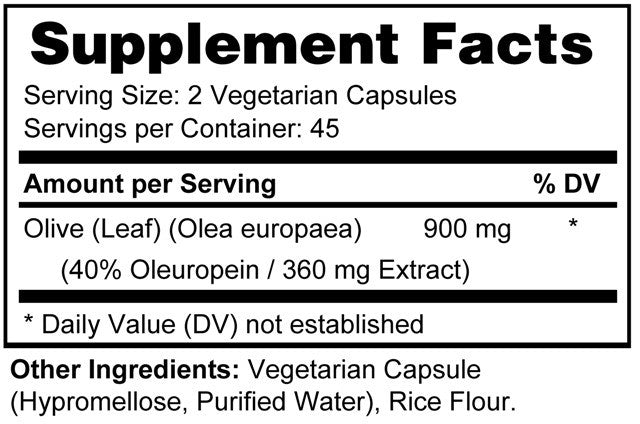Olive Leaf 900 mg