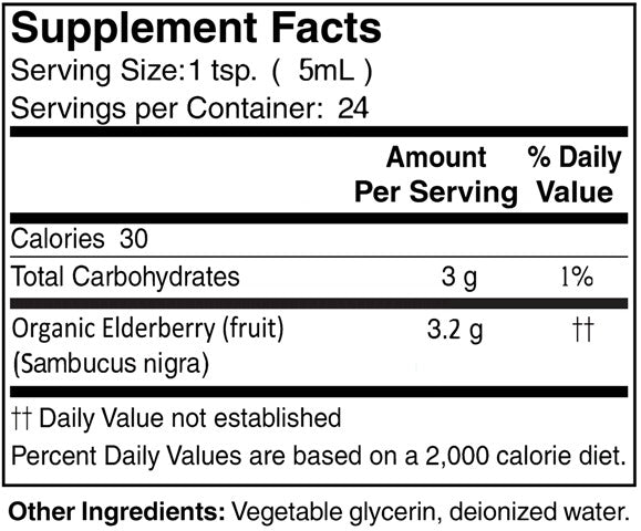 Organic Elderberry Extract