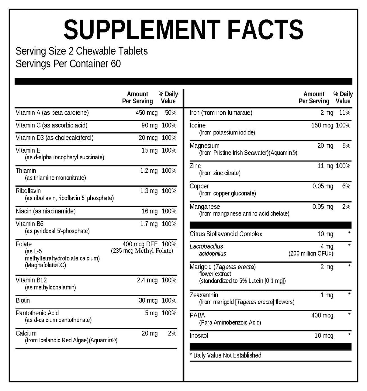 Children's Daily Multivitamin (Chewable)