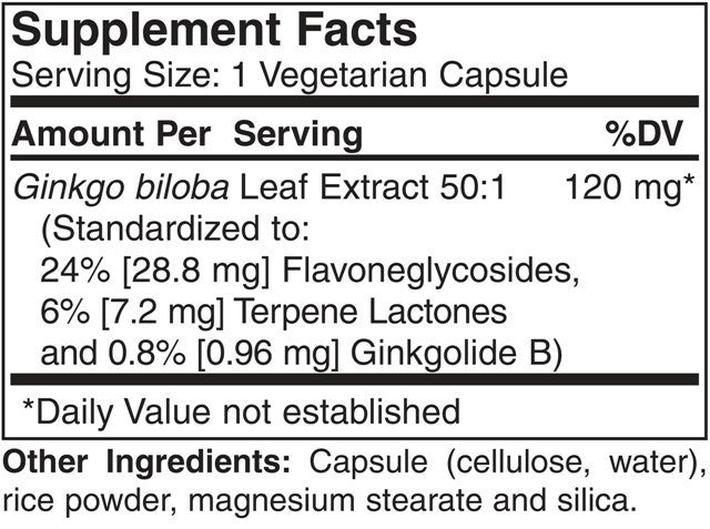 Ginkgo Biloba (Memory Support)