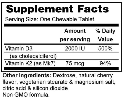 (Chewable) Vitamin D & K2