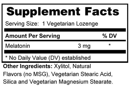 Melatonin 3 mg Lozenges (Sleep Support)